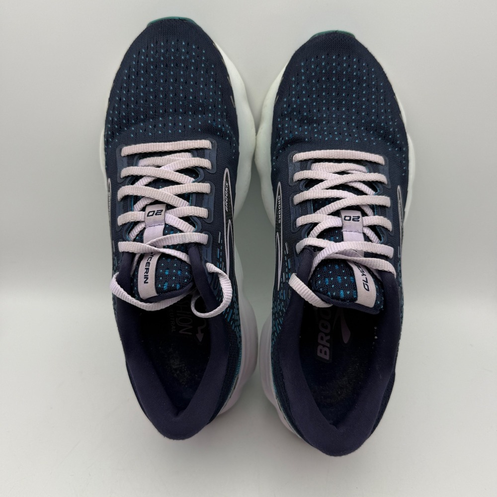 Brooks Glycerin 20 Running Shoes Womens 8 Navy Blue Lavender 1203691B499 - Picture 3 of 7
